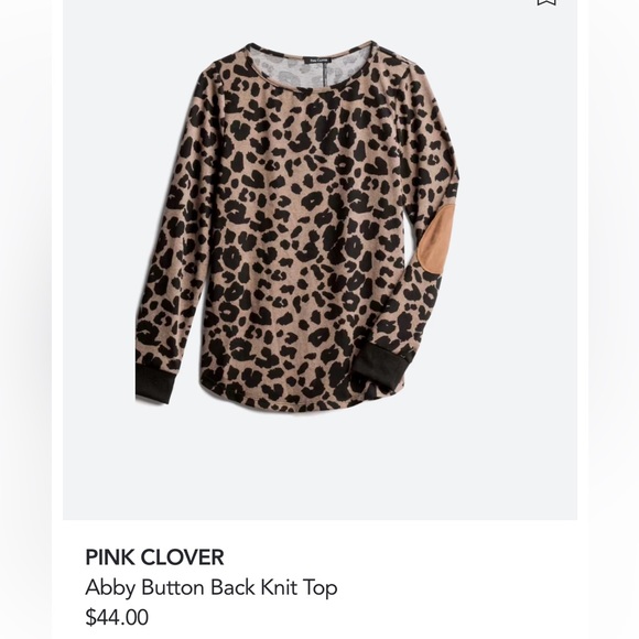 Pink Clover Tops - PINK CLOVER Abby Button Back Knit Top